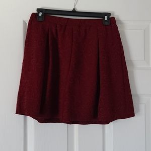 Burgundy skirt